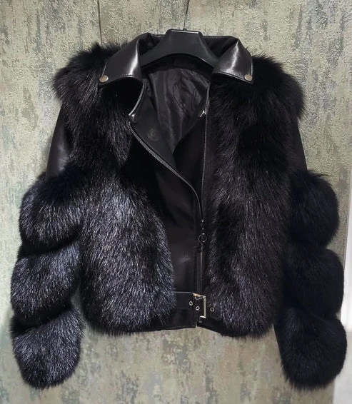 Z⚜️Genuine Leather/Fox Jacket
