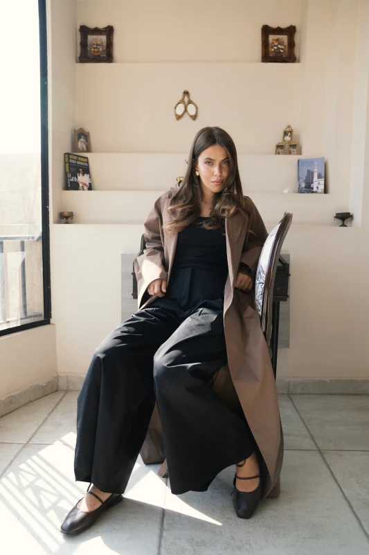 Open Back Trench - Cocoa