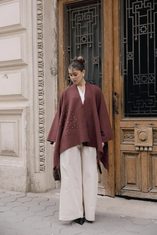 Luna Poncho - Brown