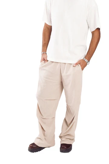 Beige Corduroy Pants