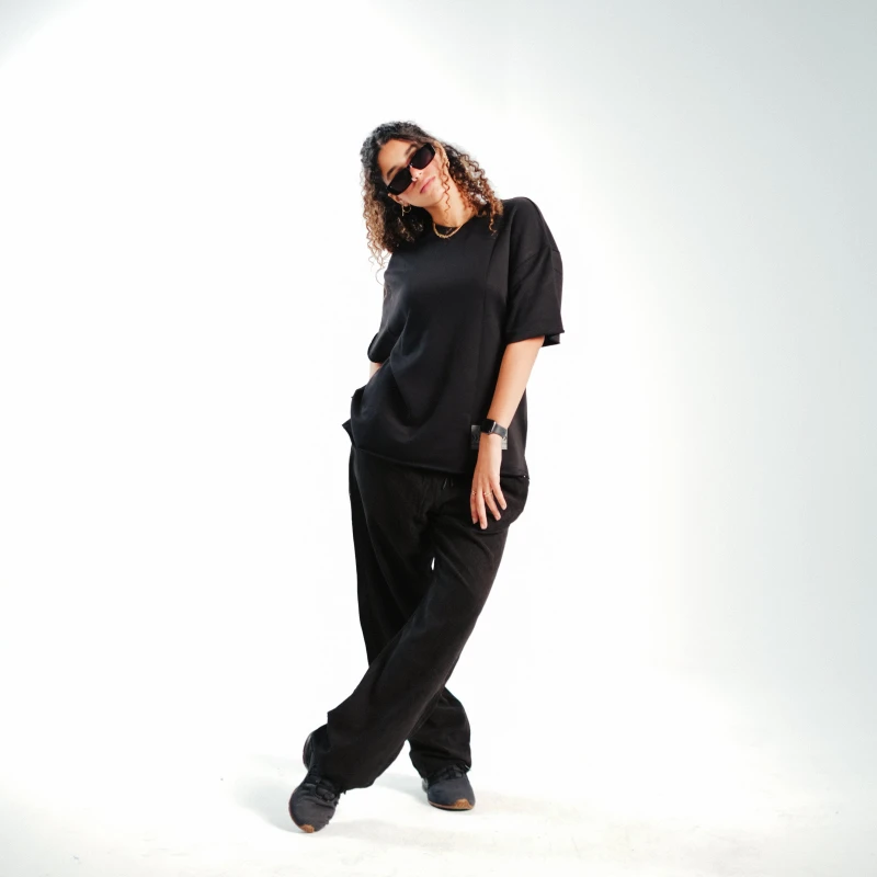 STREET 153 PLEATED BLACK