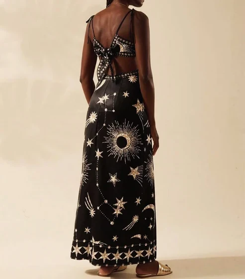 Stars Black Dress