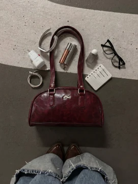 BOWLER BAG BURGUNDY