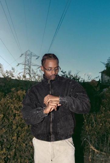 HSW DENIM JACKET BLACK