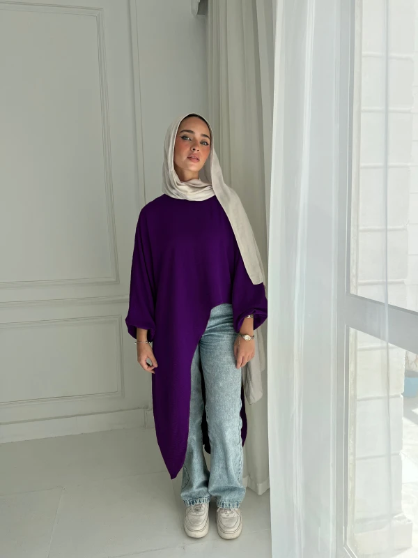 Elysian High Low Top In Purple