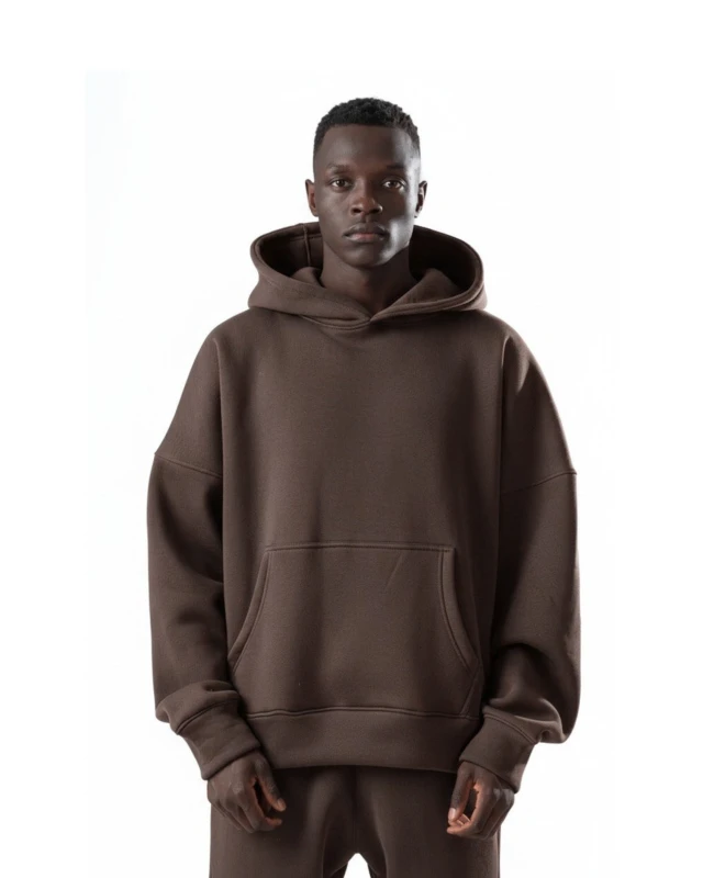 Unisex Dark Brown hoodie v1