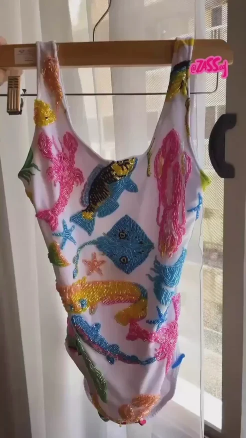 Z? NEW Embellished Océan One-Piece
