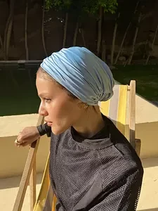 The baby blue turban