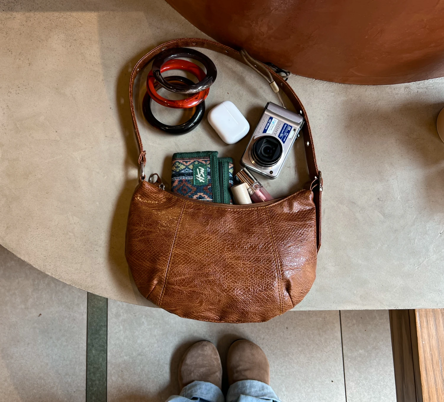 DRAGON LEATHER BAG HAVAN