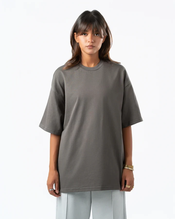 Heavyweight Basic Oversized Grey