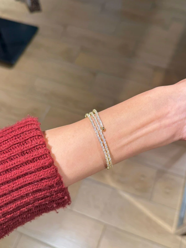 Layered shine Bangle