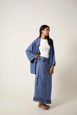 Fringed Linen Set